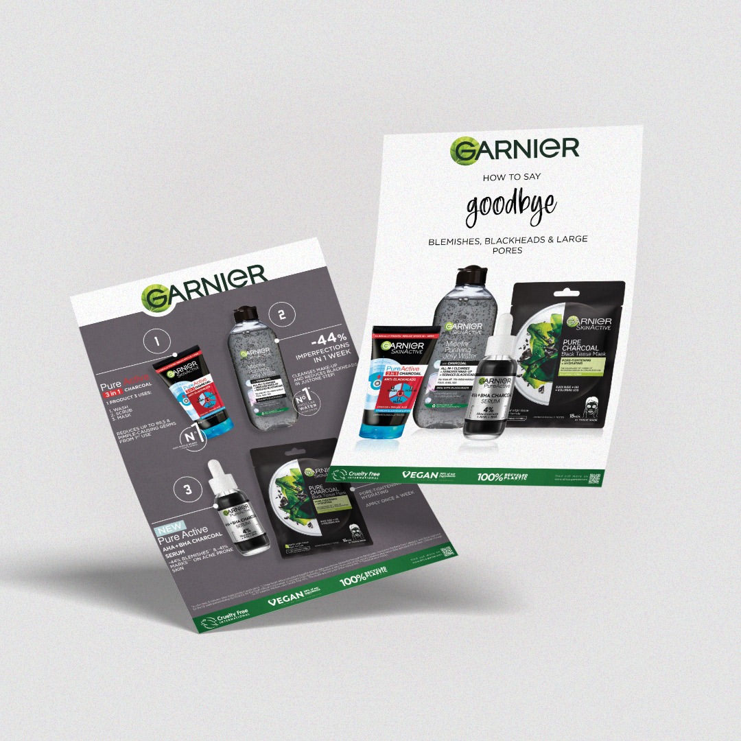 GARNIER — Charcoal Goodbye Blemishes Leaflet