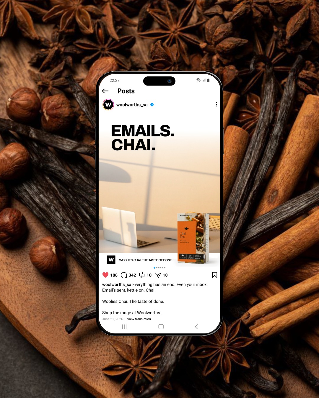 WOOLIES CHAI / CHAI — Social Media Application