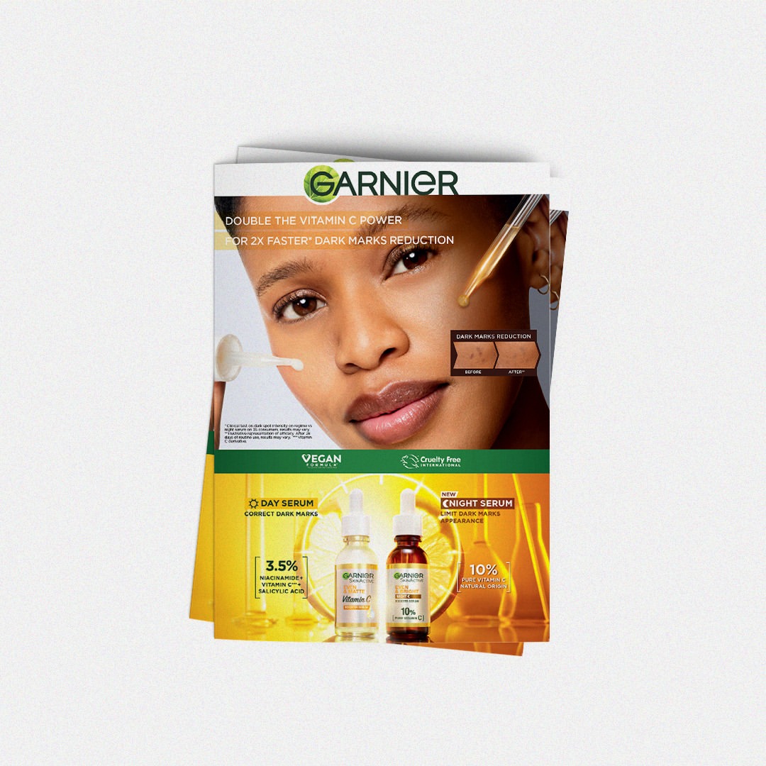 GARNIER — Even And Bright Night Serum Leaflet