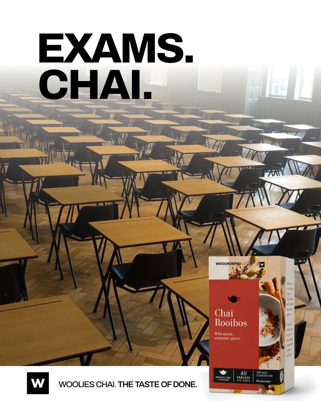 WOOLIES CHAI / CHAI — Exams Chai